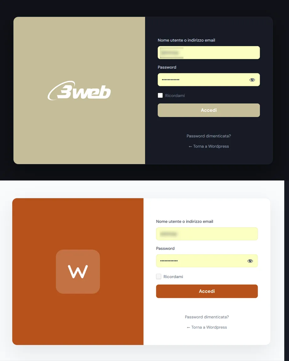 WordPress dark mode screenshot