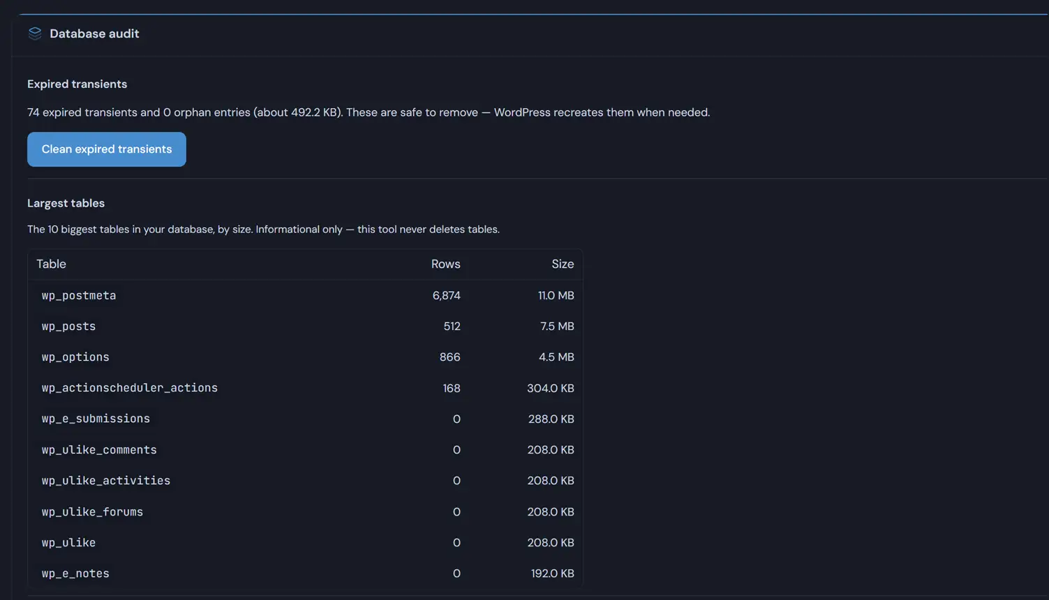 Deskmode Pro Suite documentation: The database checks screen and the search and replace preview