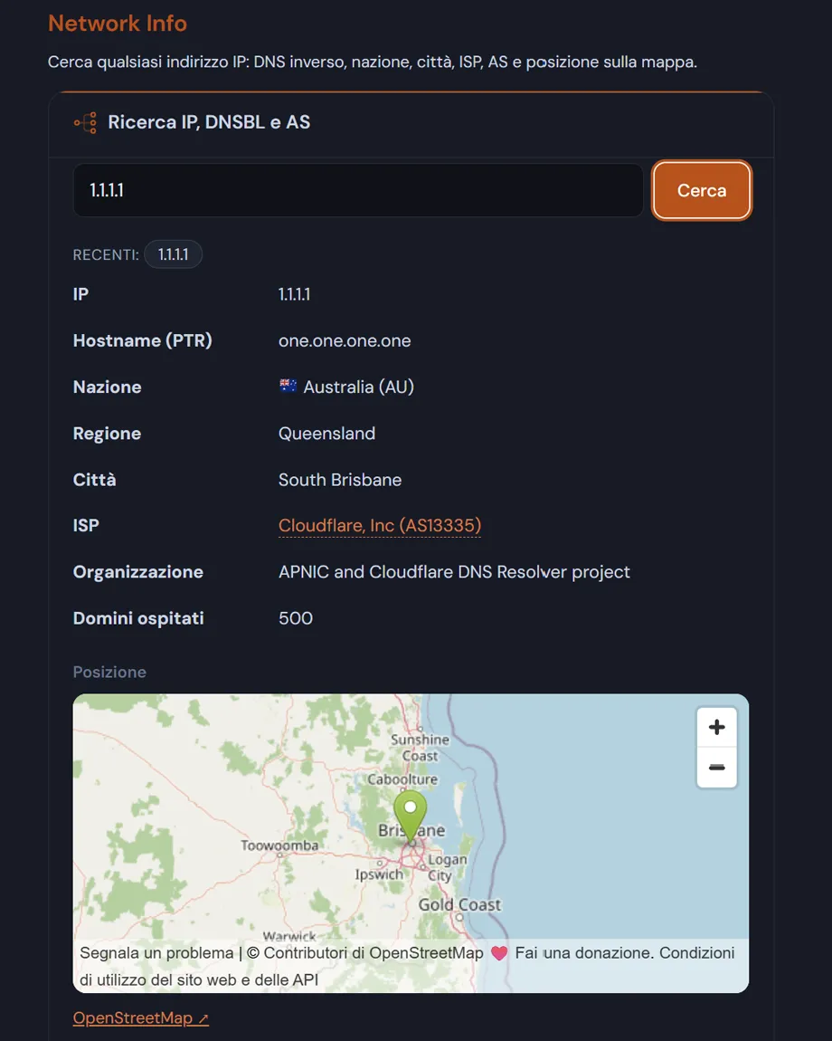 controllare i record DNS di un dominio